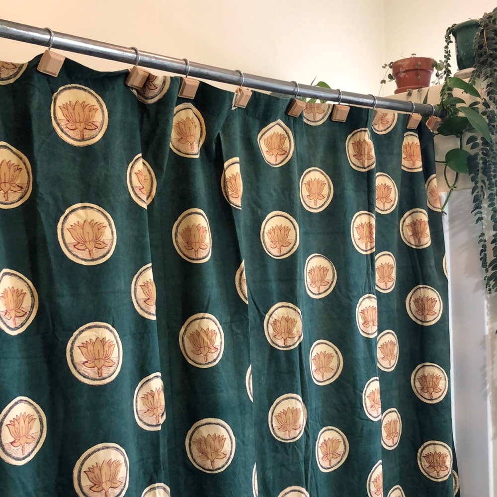 Saffron Marigold shower curtain